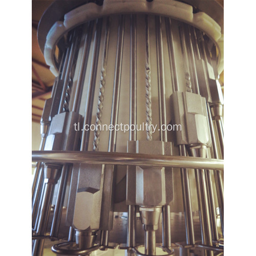 Chicken processing line cropper